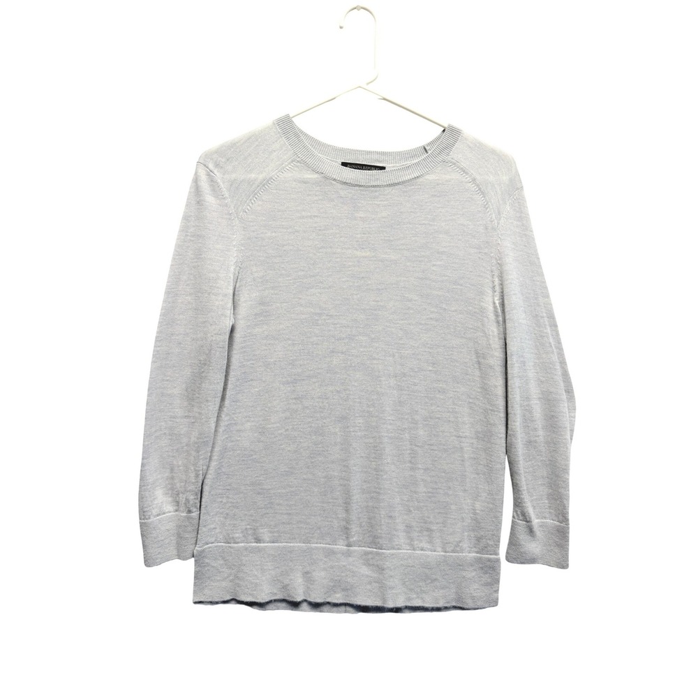 Banana Republic Sweater Extra Fine‎ Merino Wool Small Gray Men